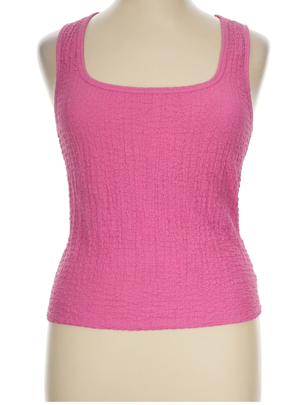 Old Navy Pink Textured Square-Neck Tank